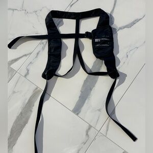 Julius Black Nylon Twill Harness Pouch